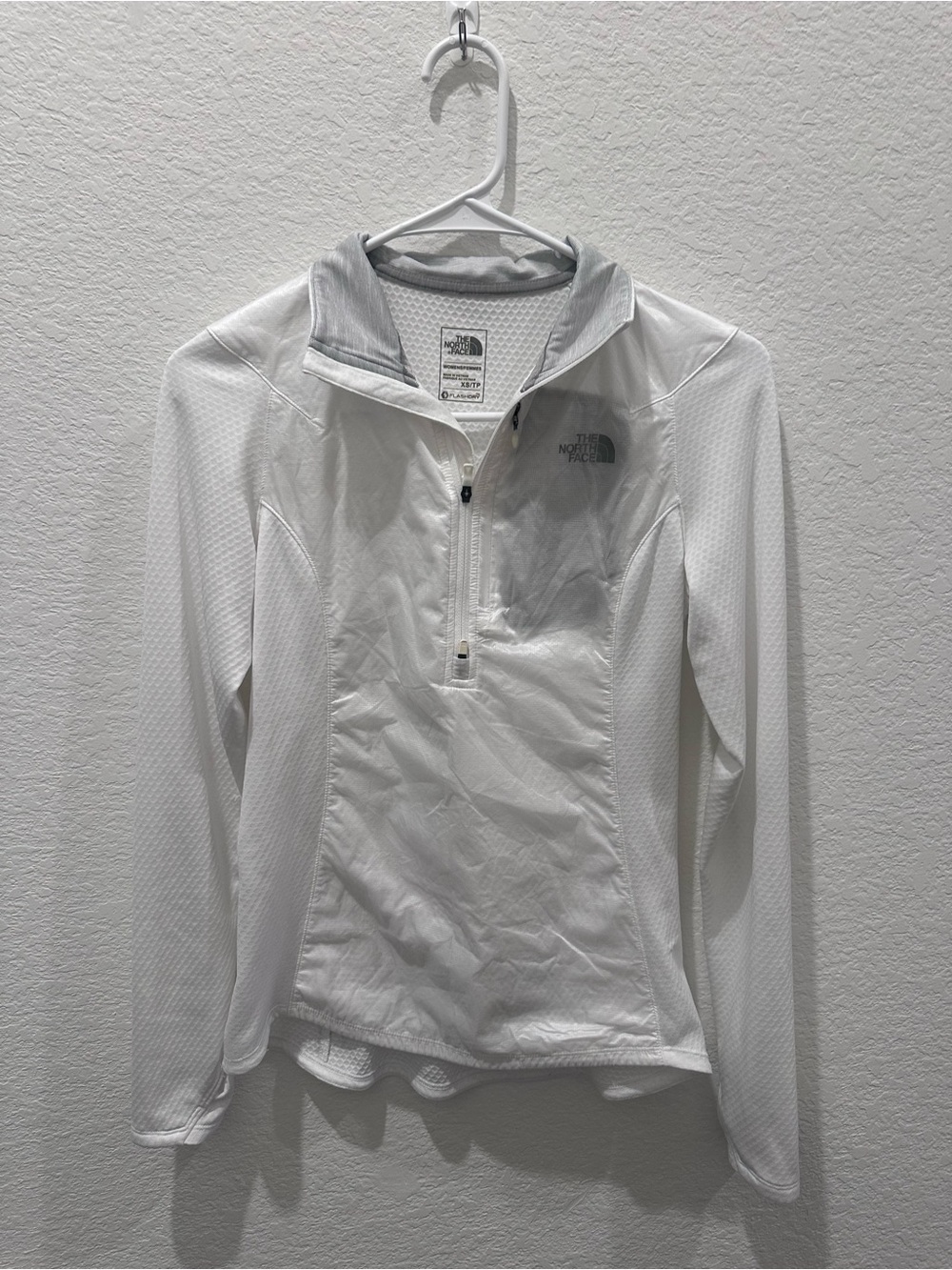 The North Face White Women's FlashDry Half-Zip Pullover